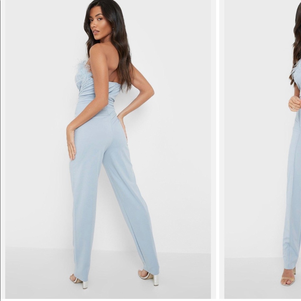 Boohoo tailored feather jumpsuit - Picture 3 of 4